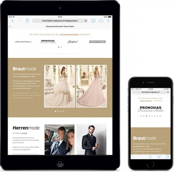 Hochzeits-Träume iPad und iPhone