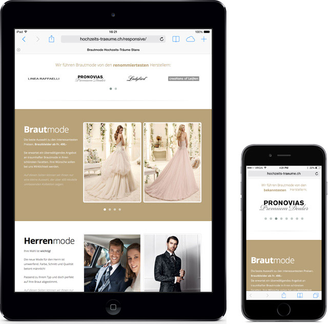 Hochzeits-Träume iPad und iPhone